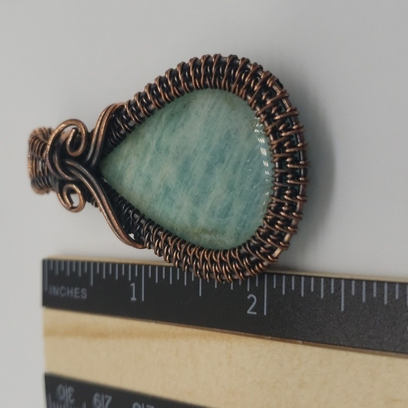 732- Handmade Natural Stone Pendant Necklace NWT - Picture 4 of 6